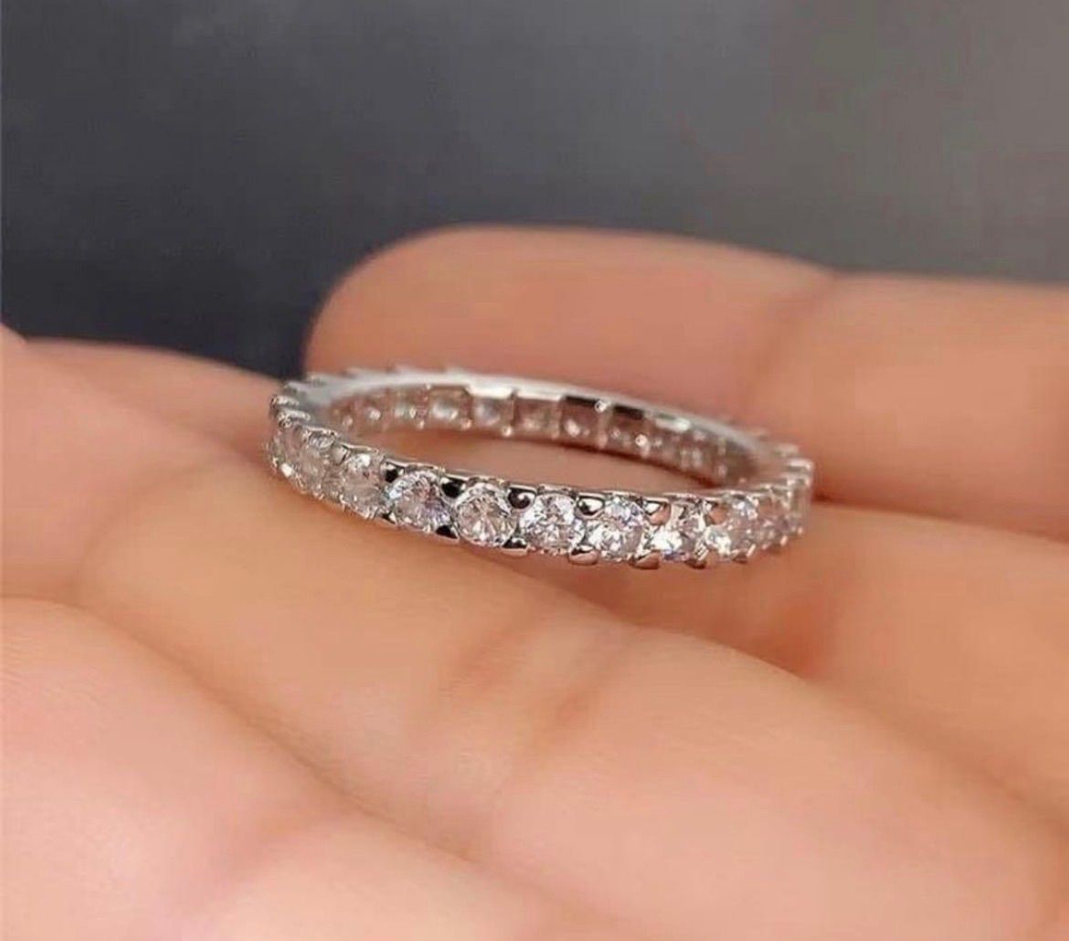 最高級 モアサナイト フルエタニティ リング 【9号】 - メルカリ