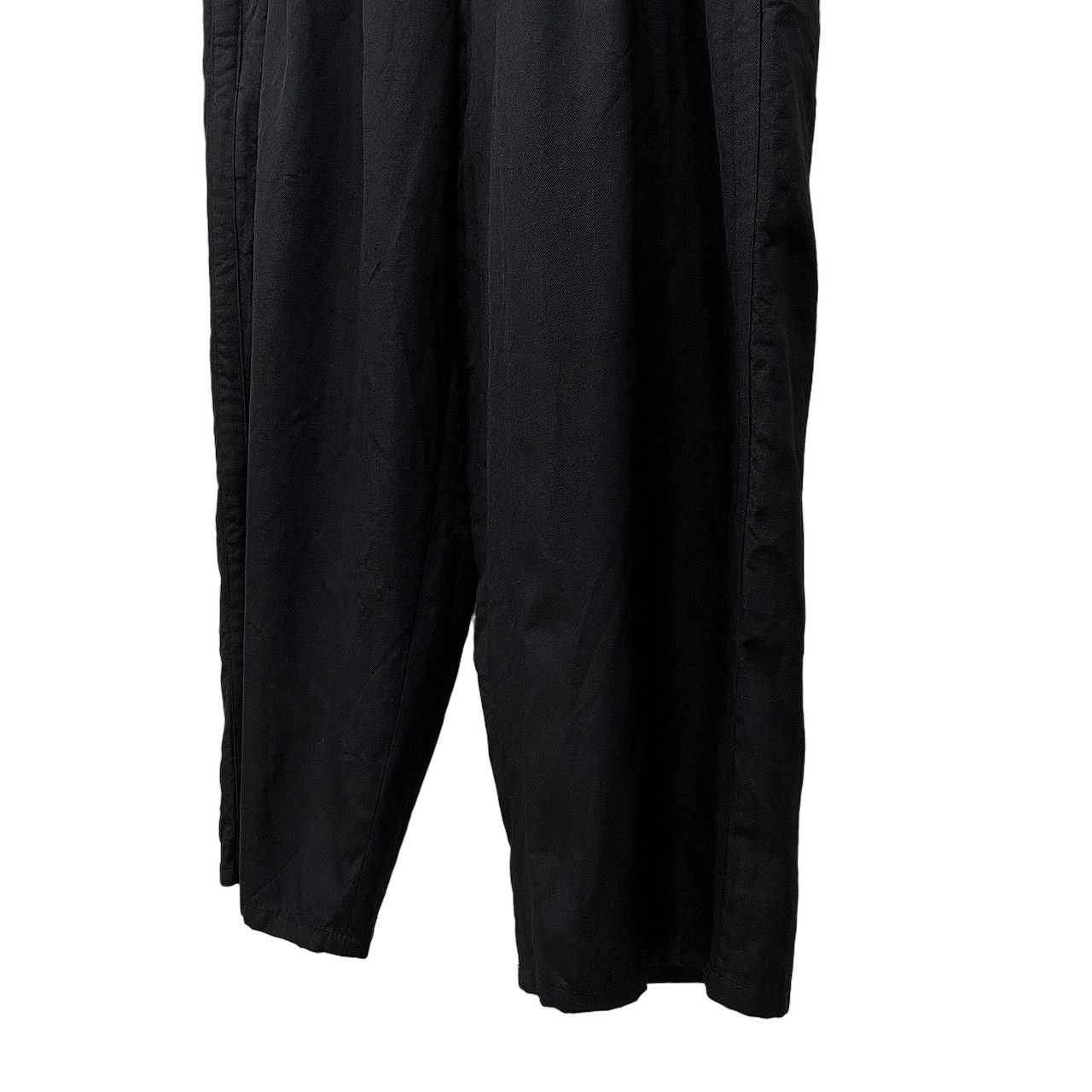 Y's for men ウールサージ3タック脇テープワイドパンツ サイドライン スラックス Archive 90s Yohji Yamamoto Pour Homme メンズ Y's for men ウールサージ3タック脇テープワイドパンツ サイド