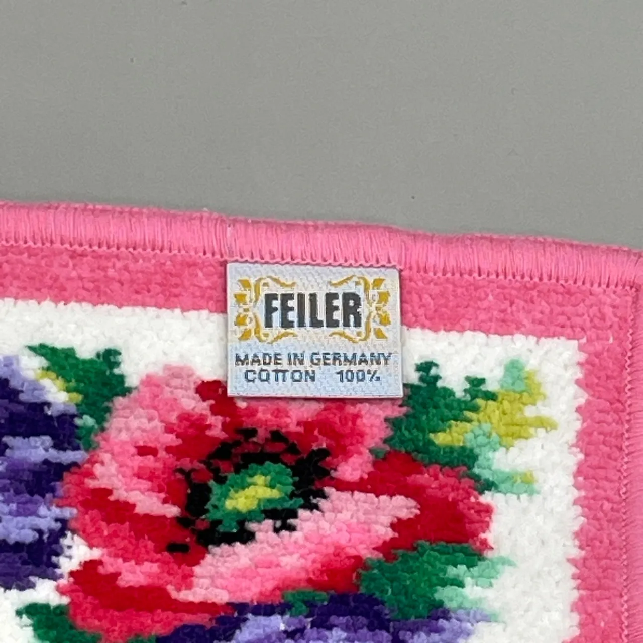 美品 FEILER フェイラー タオルハンカチ まとめ 4点セット 花柄
