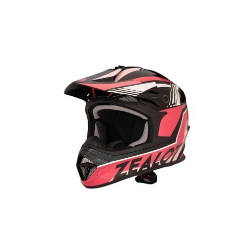 新品 ZEALOT(ジーロット) マッドジャンパー2 オフロード用ヘルメット グラフィック ピンク／ブラック XLサイズ 61-62cm MJ0020/XL