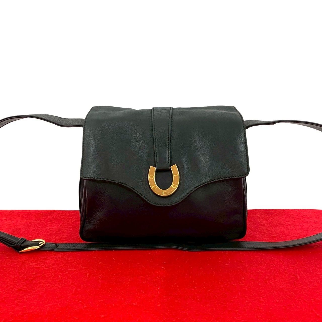 GUCCI グッチ オールドグッチ ヴィンテージ ショルダーバッグレザー 