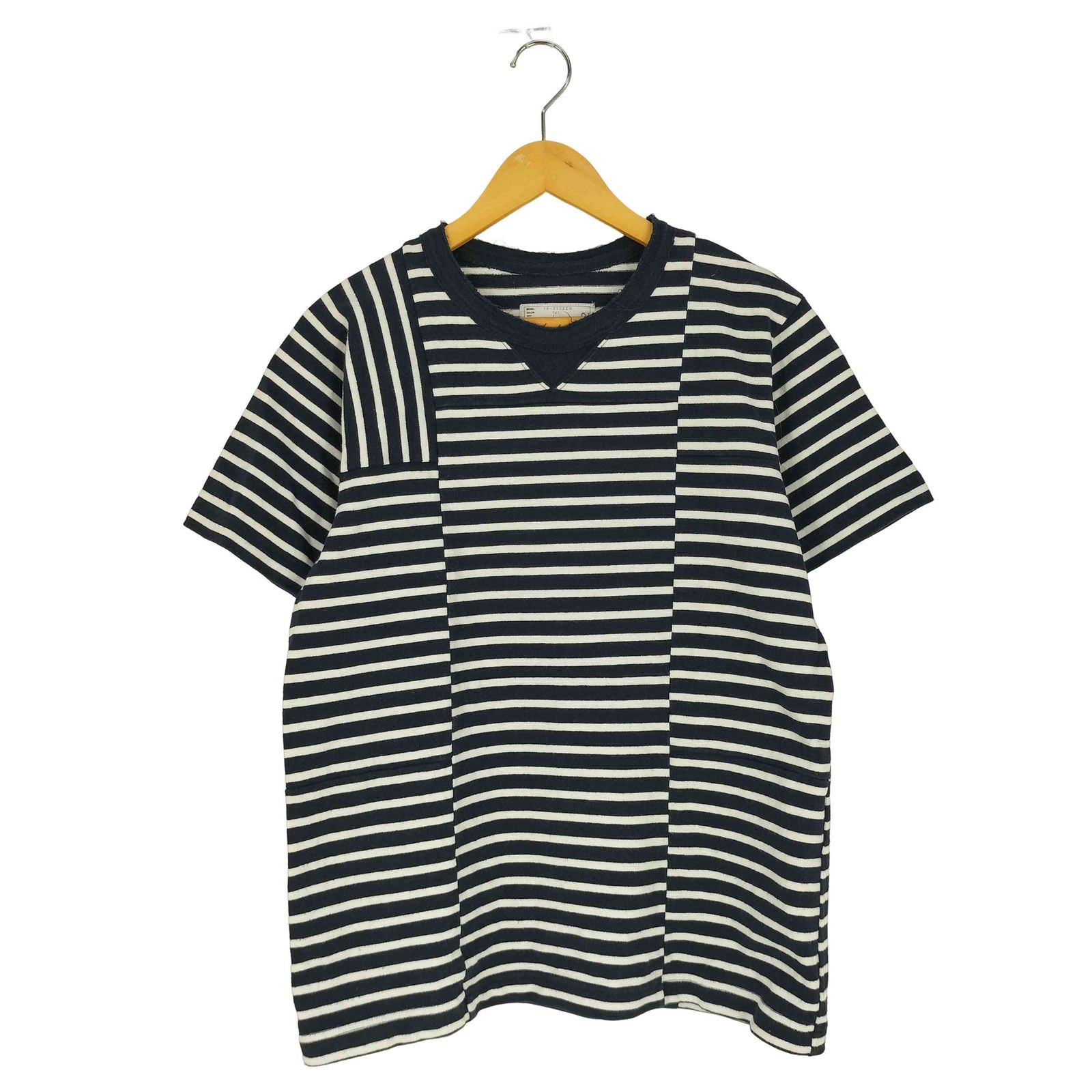 サカイ Sacai ドッキング ボーダー クルーネック Tシャツ メンズ JPN