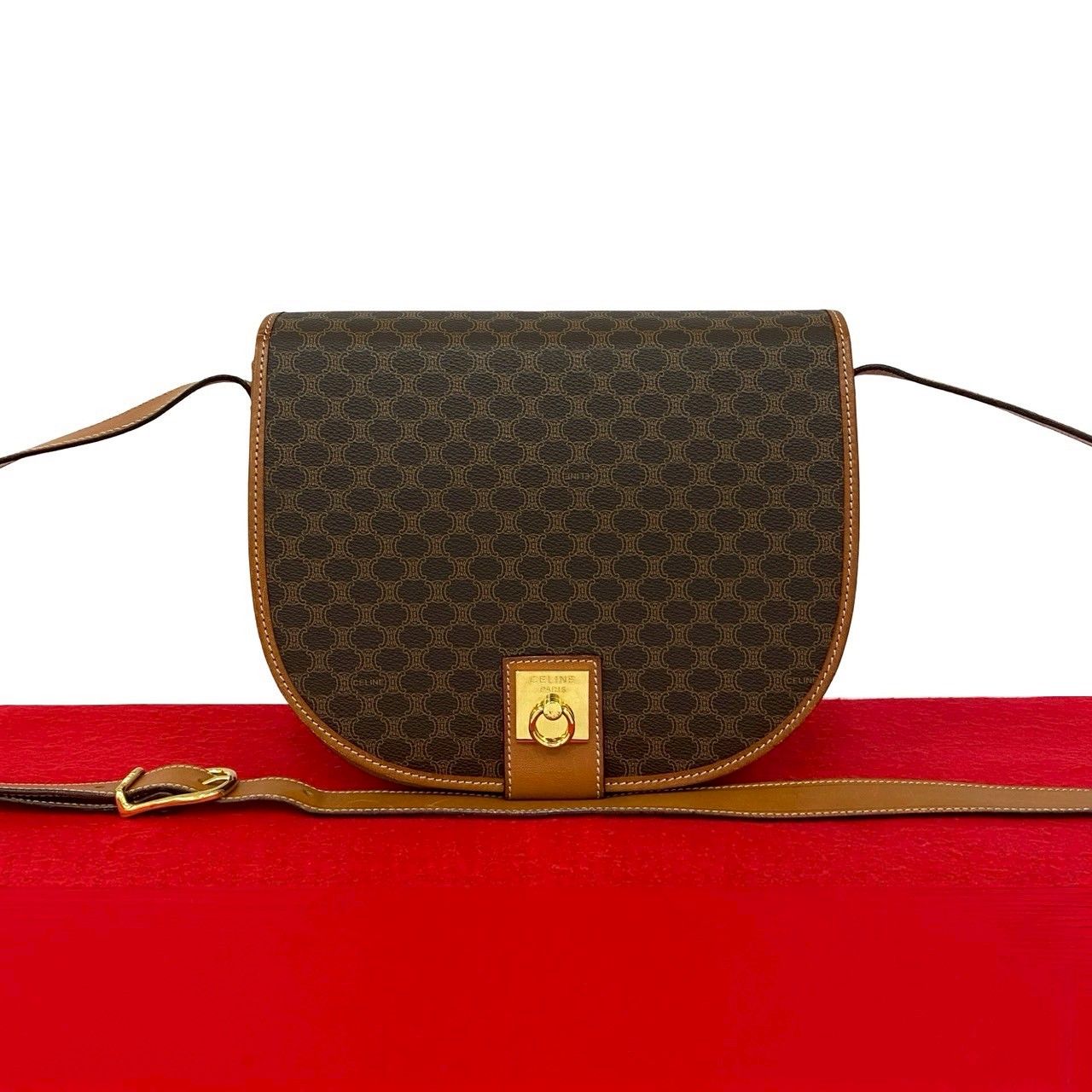 極 美品 CELINE セリーヌ ヴィンテージ マカダム ブラゾン 柄 極 美品 CELINE セリーヌ ヴィンテージ マカダム ブラゾン 柄