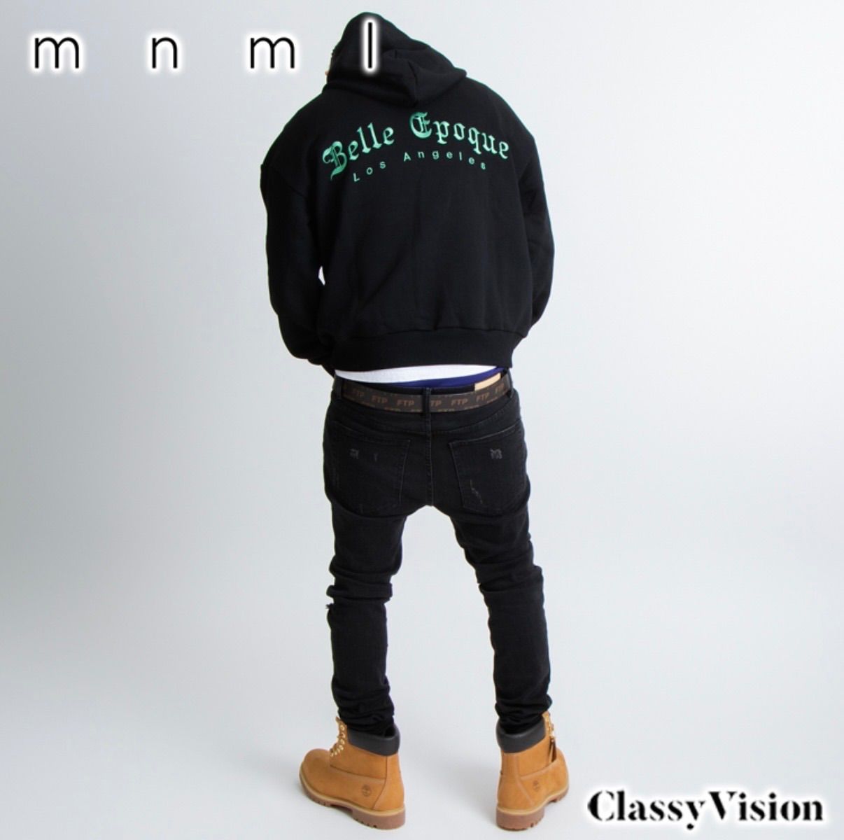 eyden着用】【エイデン着用】mnml X165 PAISLEY STRETCH SKINNY DENIM
