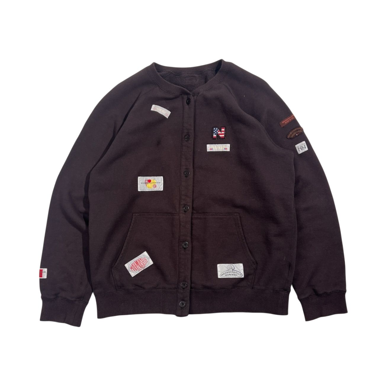 Mademoiselle NON NON マドモアゼルノンノン ワッペンスウェット