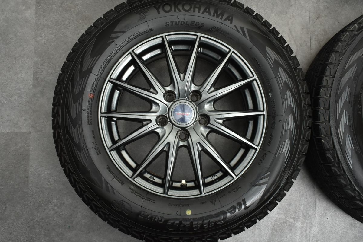 バリ溝】WEDS VELVA SPORT2 16in 6.5J +40 PCD114.3 ヨコハマ アイス