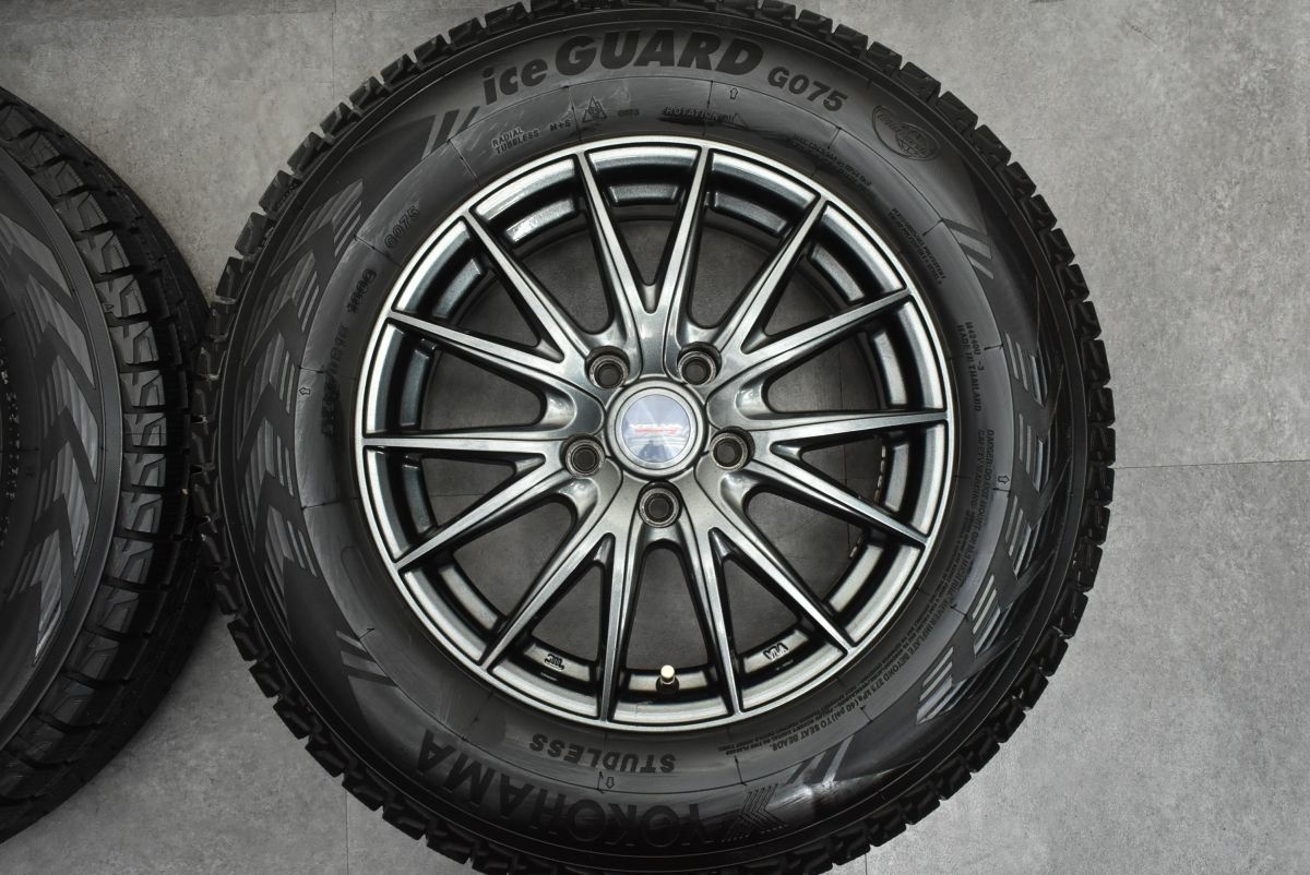 バリ溝】WEDS VELVA SPORT2 16in 6.5J +40 PCD114.3 ヨコハマ アイス
