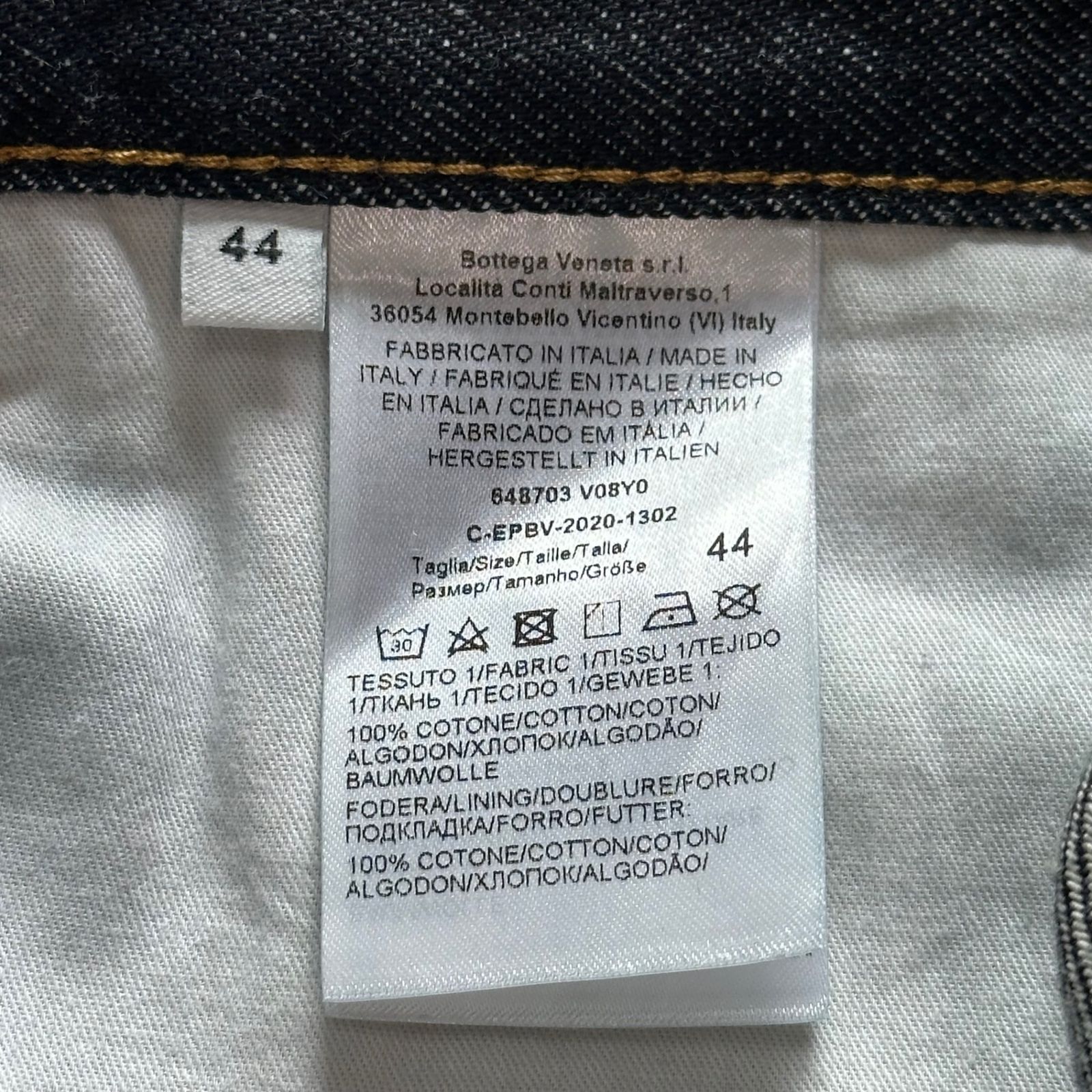 BOTTEGA VENETA(ボッテガヴェネタ) 20SS Fly Front Low-Rise Denim