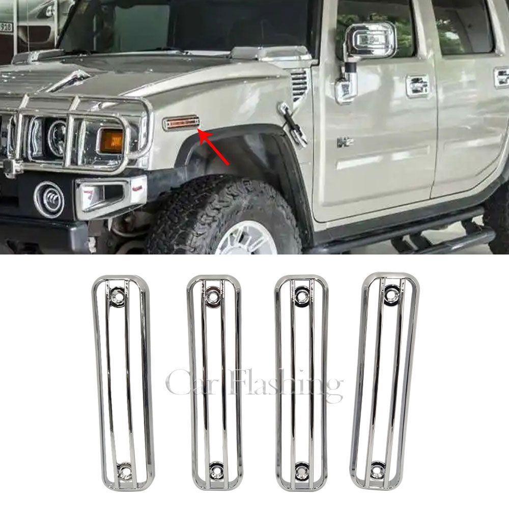 サイドマーカーライトトリムガードトリムプロテクター ハマー H2 SUV