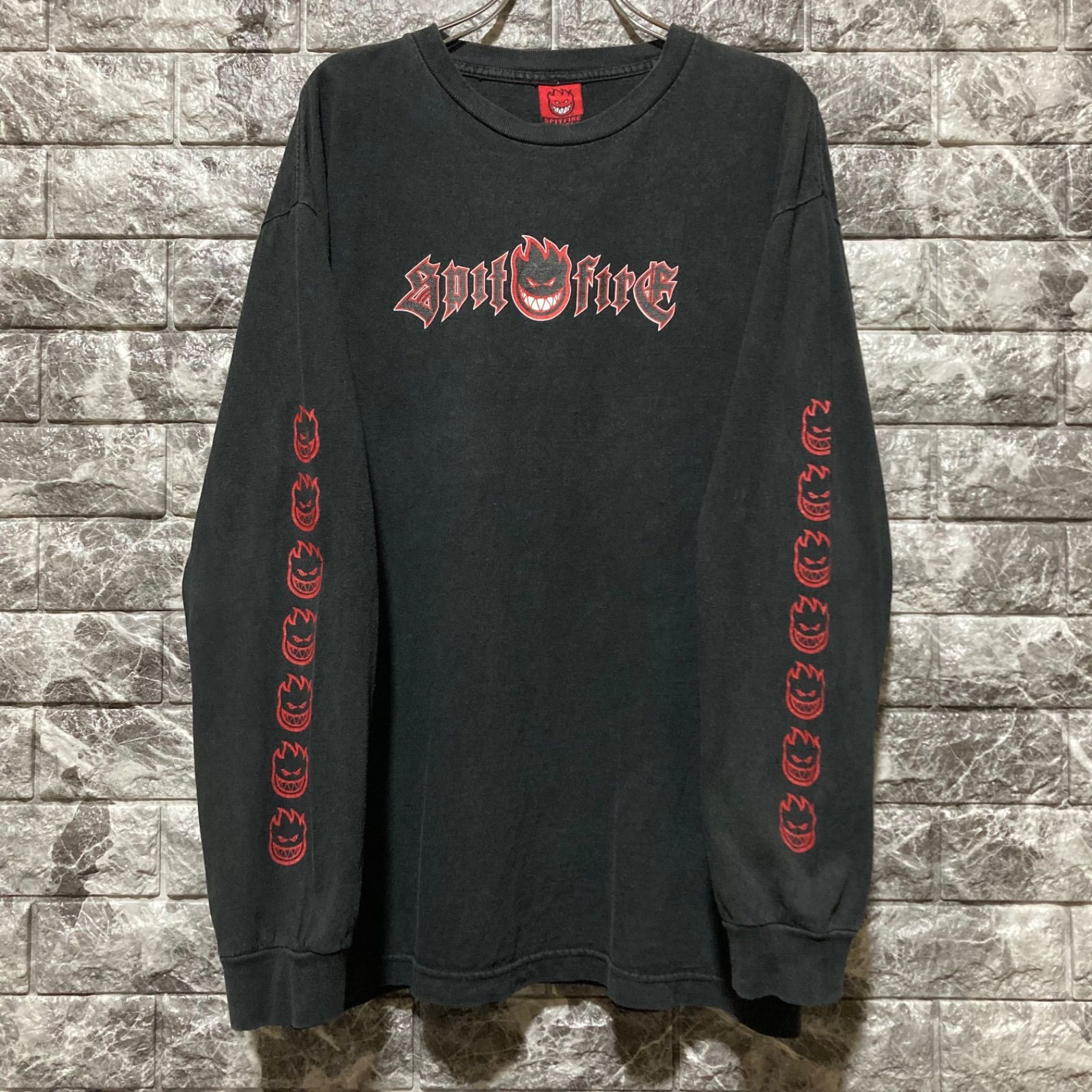 SPITFIRE ロングTシャツ ブラック スピットファイアー 黒 - メルカリ