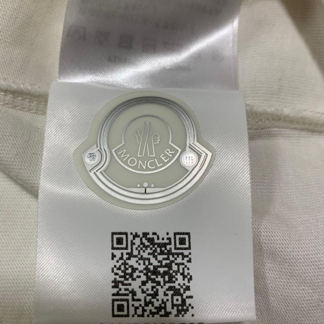 MONCLER ワッペン 刺繍 S ホワイト 長袖カットソー 4S512 - メルカリ