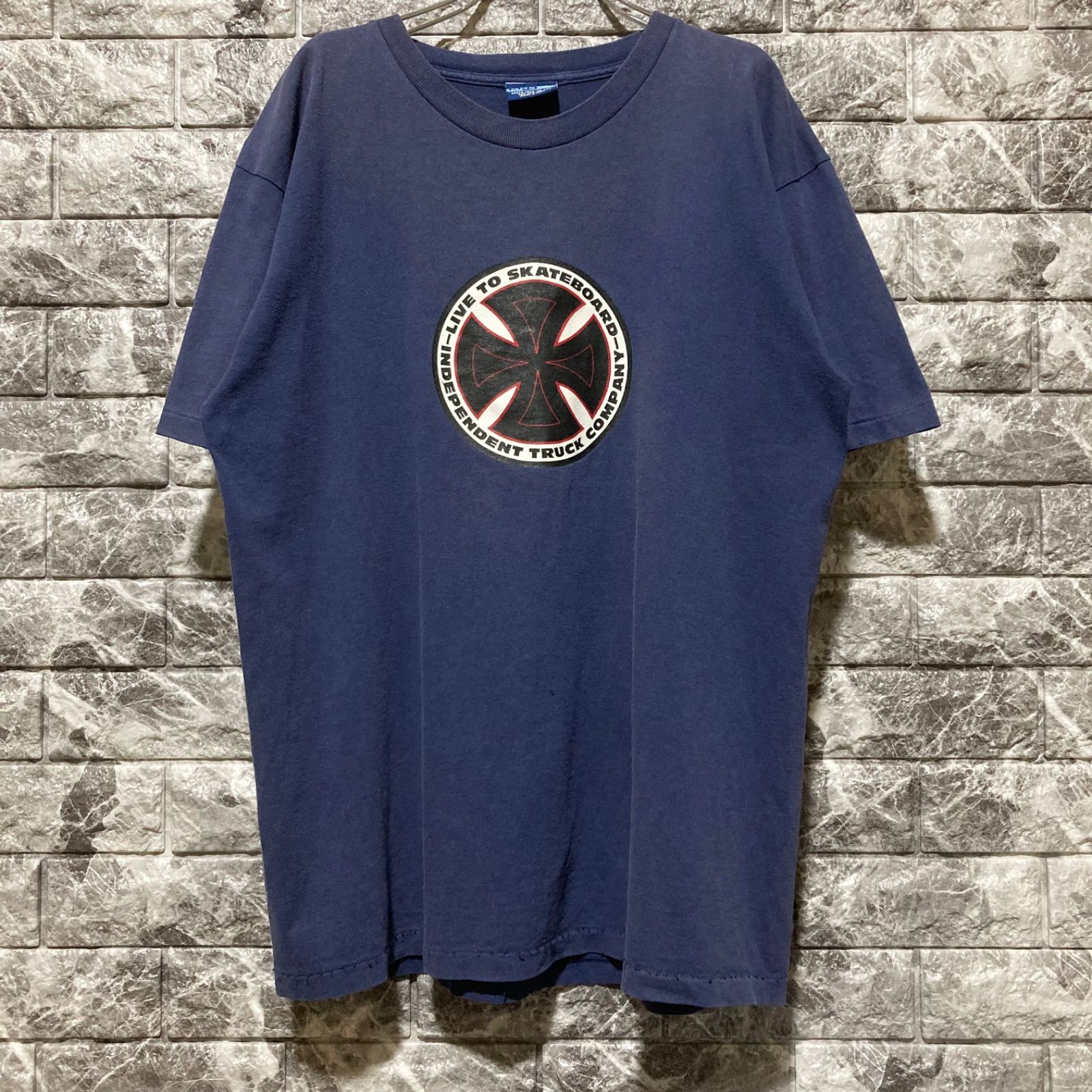 INDEPENDENT Tシャツ USA製 インディ インディペンデント NAVY - メルカリ