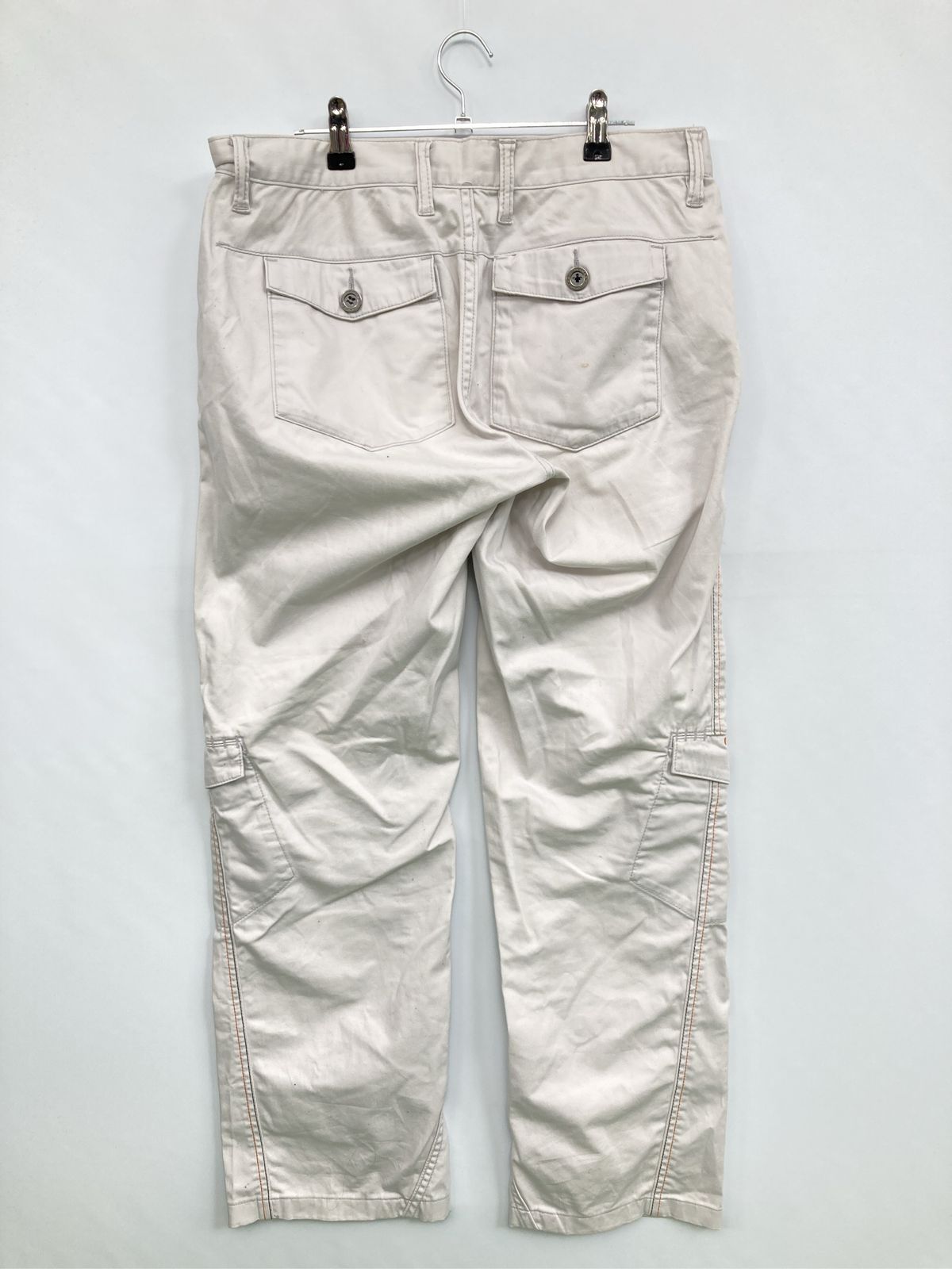 OAKLEY オークリー カーゴパンツ 34 ベージュ フルレングス コットン 無地 ワンポイント ブランドロゴ スタンダード ストレート レギュラー