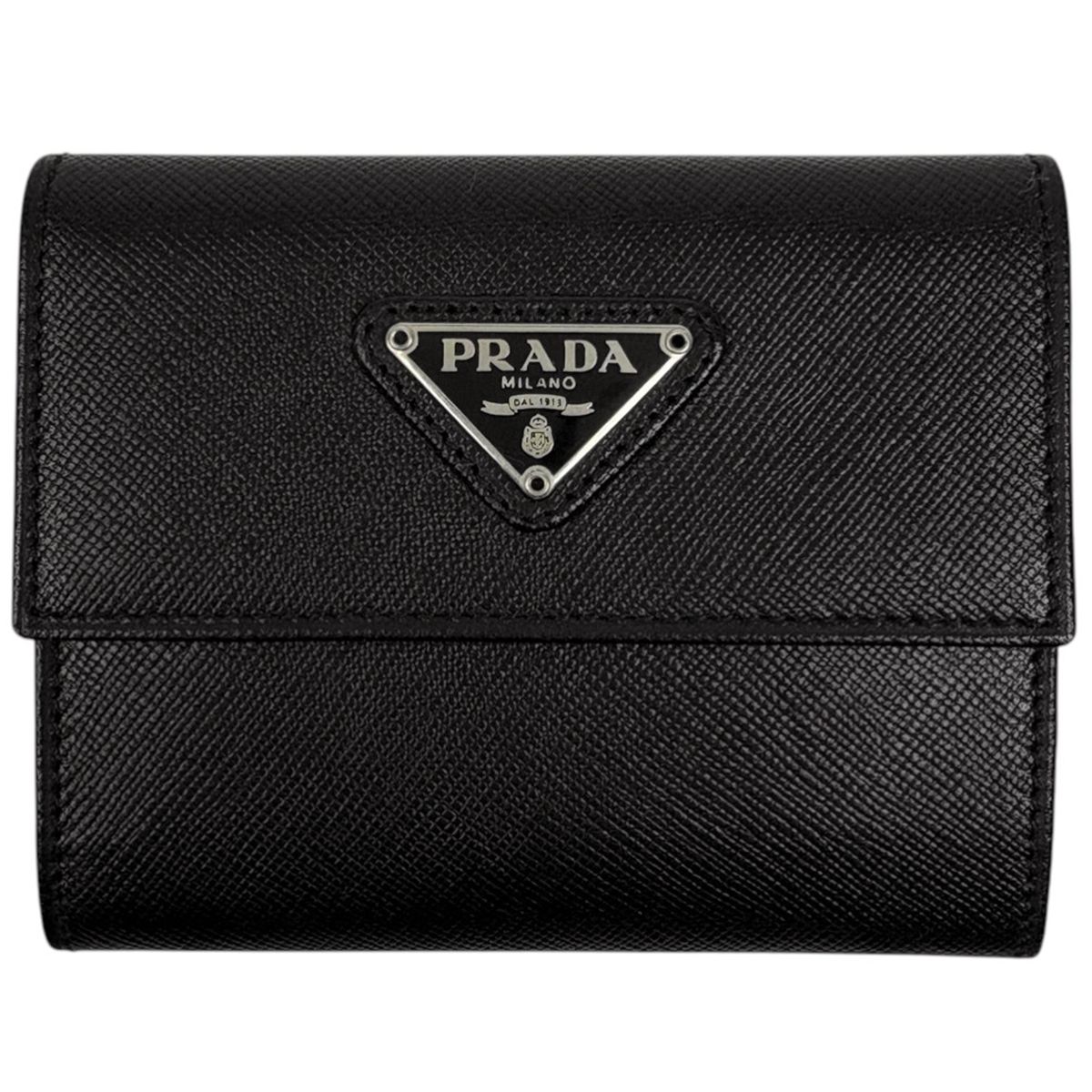 プラダ PRADA ロゴプレート 二つ折り 財布 コインケース カードケース 