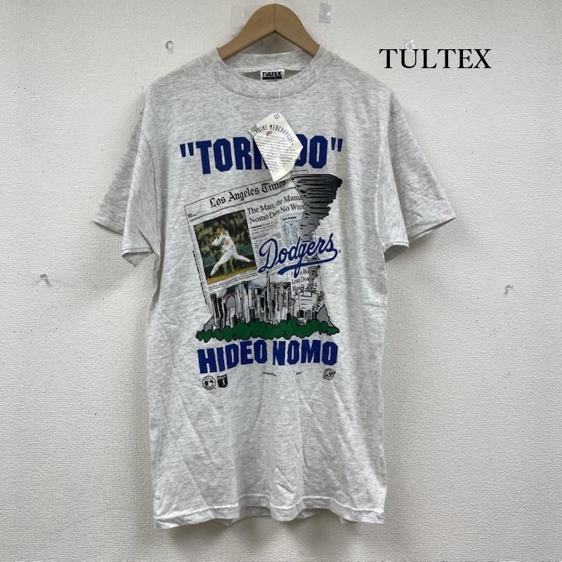 古着 TULTEX 90s USA製 ロサンゼルス ドジャース 野茂英雄 ニュース