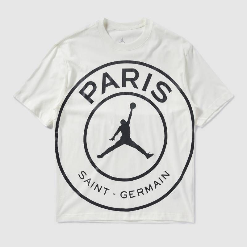 【送料無料・匿名配送】Nike ナイキ Jordan ジョーダン PSG パリ・サンジェルマン Tシャツ ロゴ セイル 生成り 新品 正規品 日本未発売