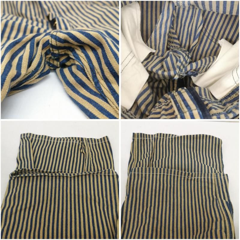 ペニーズ 50s PAY DAY ヒッコリー ストライプ オーバーオール メンズ