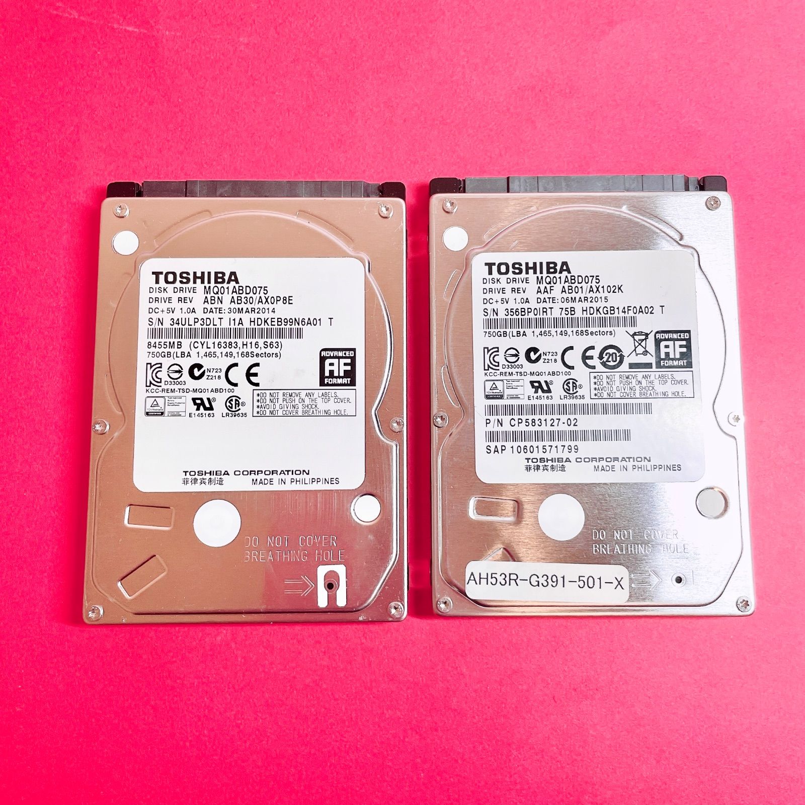パーツ】2.5インチ ノート用 SATA 内蔵ハードディスク 厚さ9.5mm 160GB