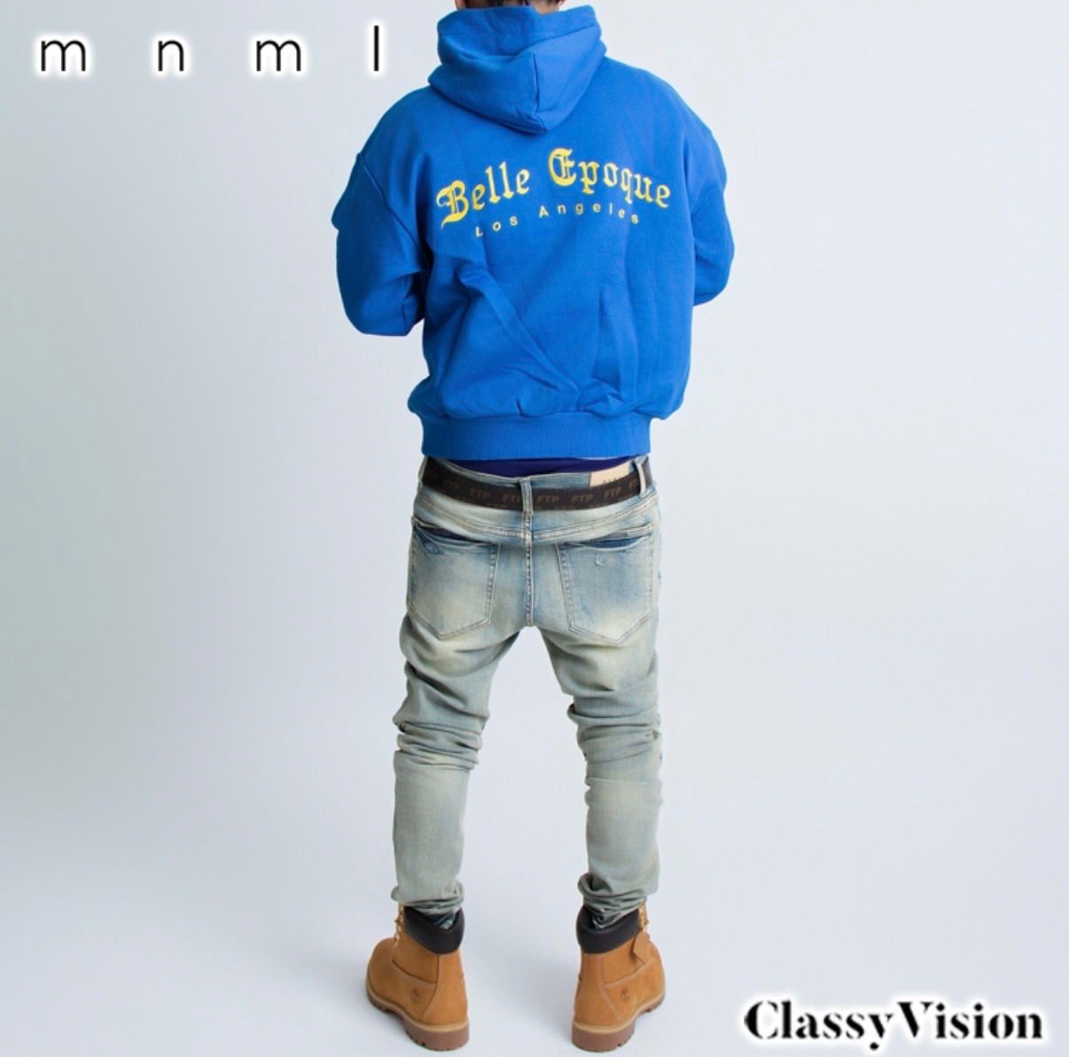 eyden着用】【エイデン着用】mnml X165 PAISLEY STRETCH SKINNY DENIM