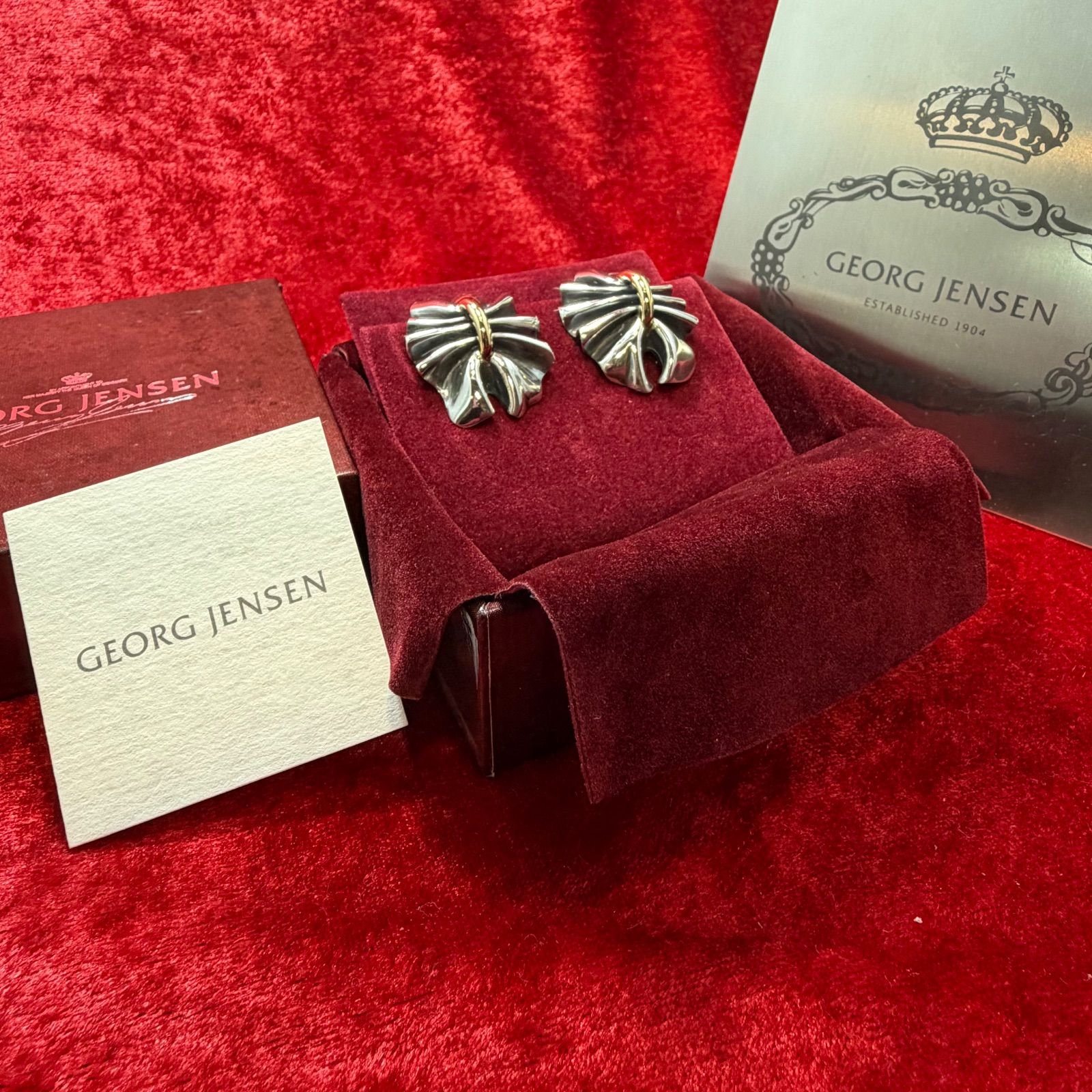 美品 イヤリング(両耳用) ♯400 ジョージジェンセン /GEORG JENSEN