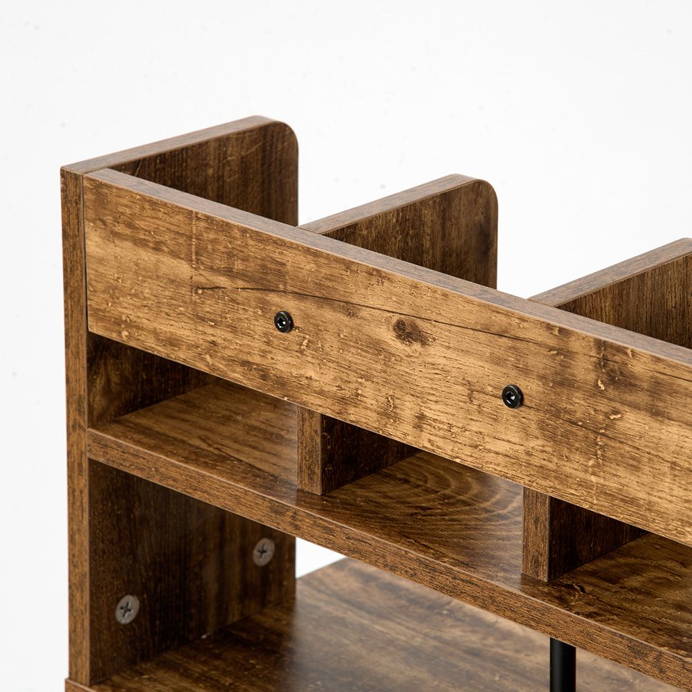 ダークブラウン パソコンデスク