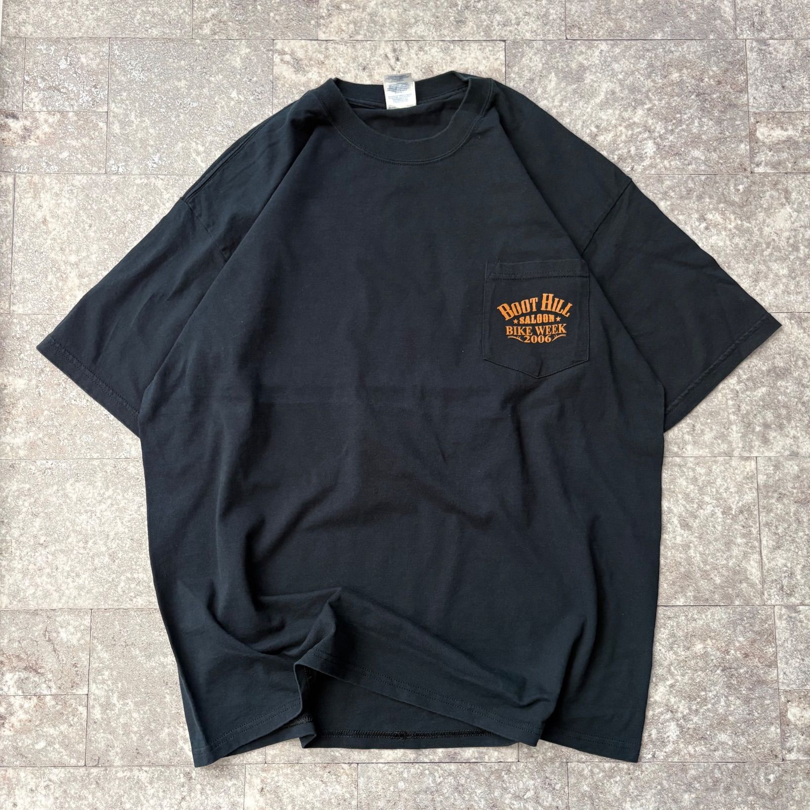 Boot Hill Saloon Bike Week 2006 Tシャツ 古着 ブラック 黒 バック 