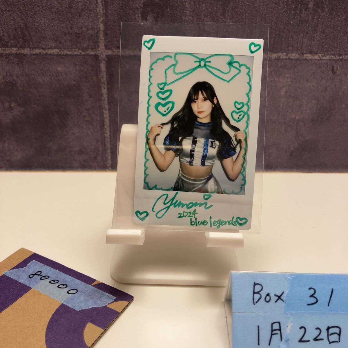 2024 BBM ゆまり 7/10 直筆サイン 埼玉西武ライオンズ チェキ チア Instax Fujifilm カード