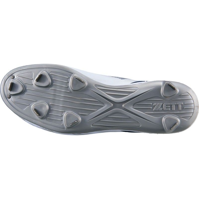 サイズ25.5cm、zett(ゼット) カナグスパイク ネオステイタスCR  野球ソフトスパイク金具埋め込み (bsr2289cr-1129)26SS