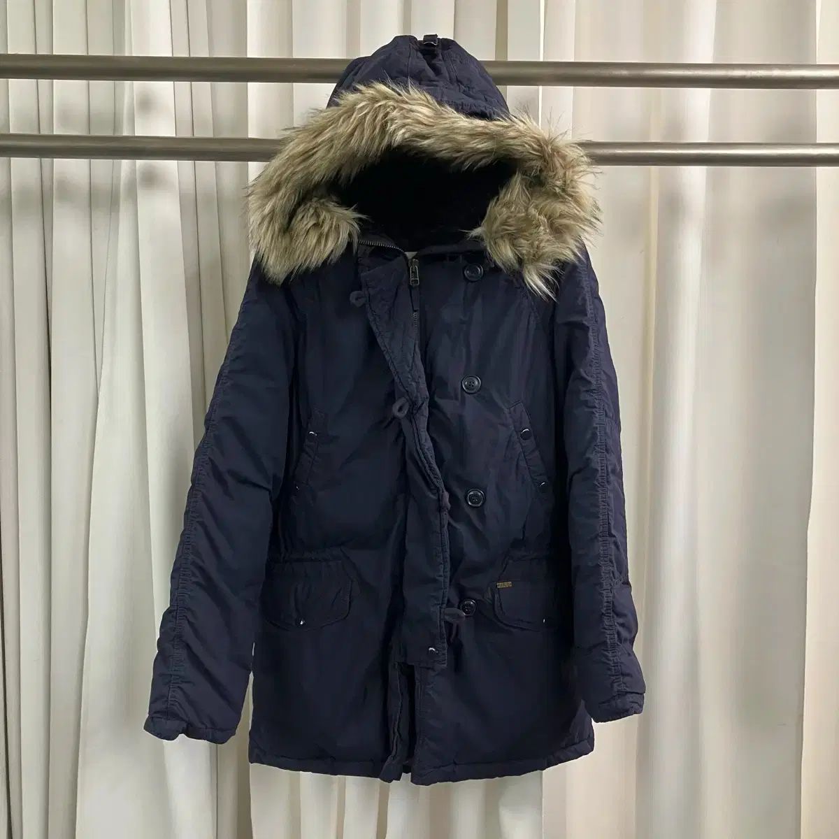 DENIM & SUPPLY POLO RALPH LAUREN N3B ネイビー ミリタリー フード 