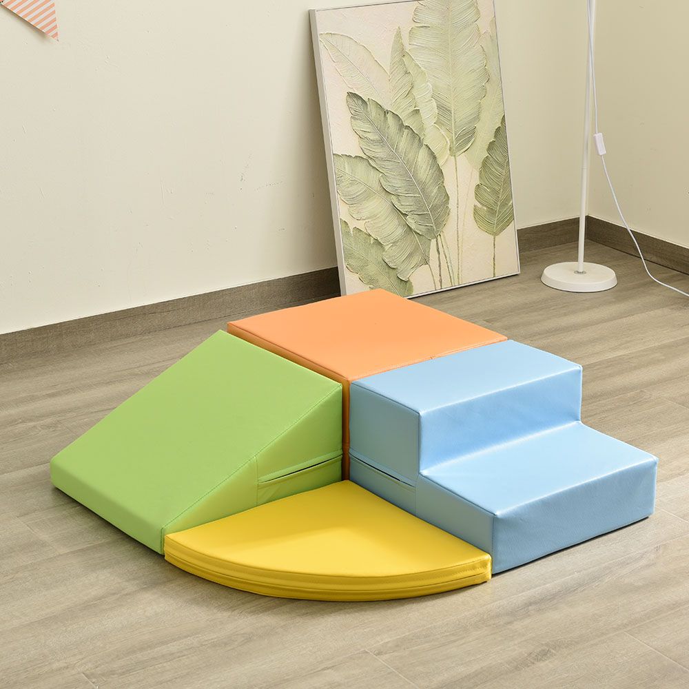 「大人気商品」全新品 おもちゃ ソフトブロック アスレチック ブロック クッション 布製 玩具 大型 室内 遊具 滑り台 キッズスペース 子供 こども キッズ 幼児 1年保証付き
