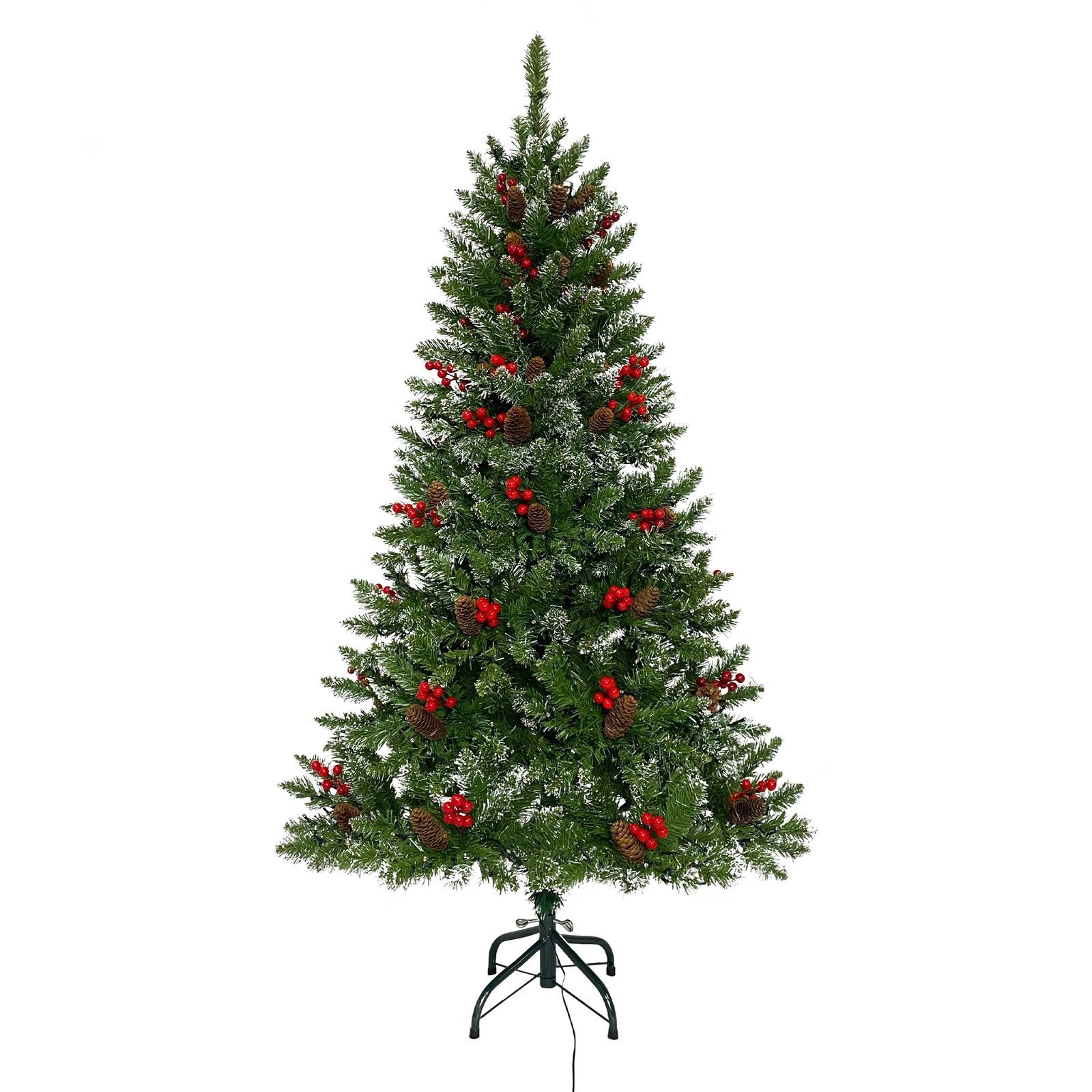 全新品 クリスマスツリー 150cm スチール脚 ピカピカライト付き 組み立て簡単 クリスマス 1年保証付き