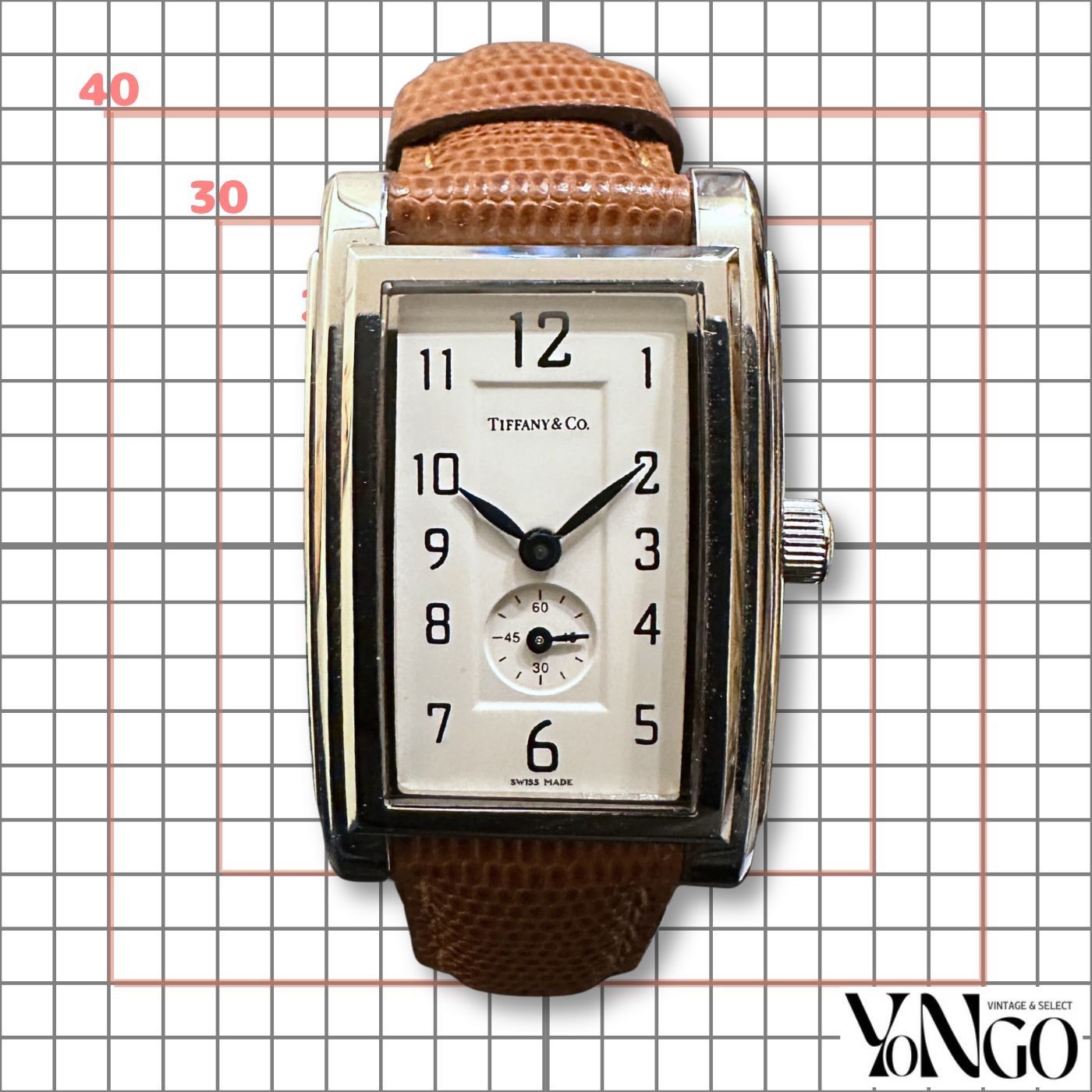 TIFFANY&Co.ティファニー グランド レクタンギュラー スモールセコンド 