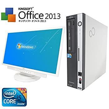 キングソフト 【中古】「非常に良い」（Kingsoft 搭載）（Win 7搭載）（超大画面24インチ液晶セット）富士通 D750/A/新世代Core i5 3.2GHz/メモリ8GB/HDD1TB/DVDスーパー WPS Office 2 Standard Edition