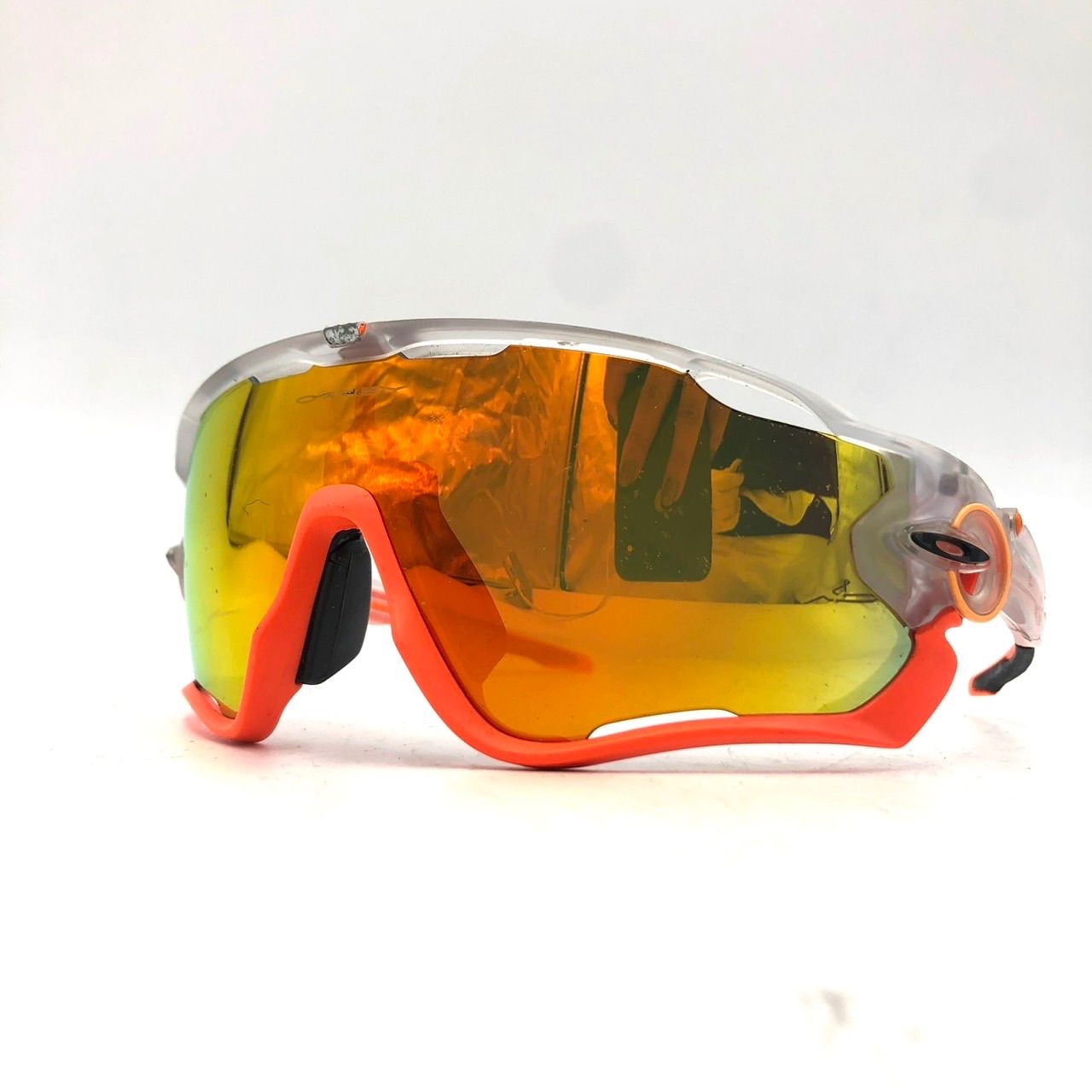 OAKLEY オークリー Jawbreaker サングラス クリア オレンジ - メルカリ