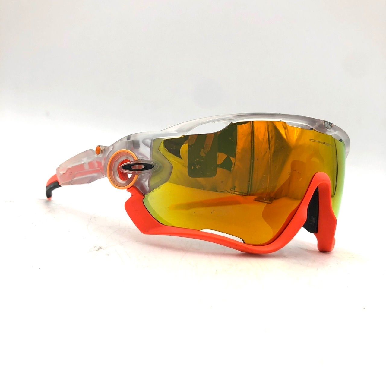 OAKLEY オークリー Jawbreaker サングラス クリア オレンジ - メルカリ