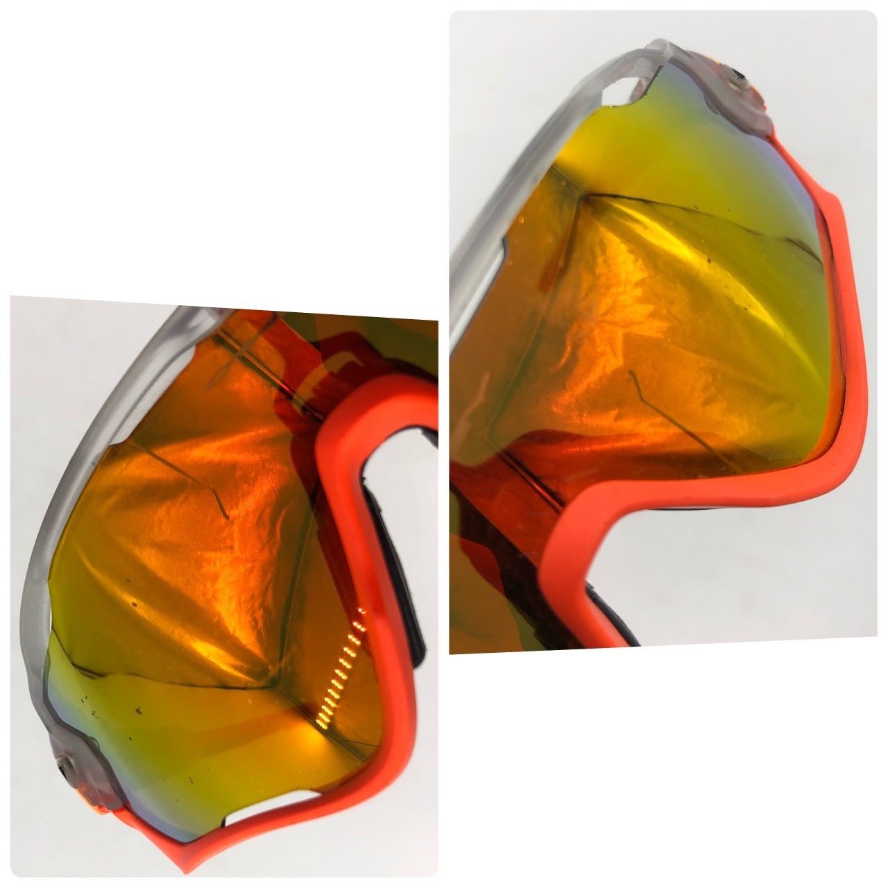 OAKLEY オークリー Jawbreaker サングラス クリア オレンジ - メルカリ