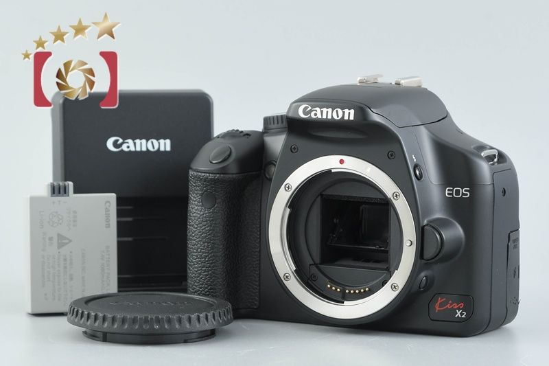 【】Canon キヤノン EOS Kiss X2 デジタル一眼レフカメラ シャッター回数僅少
