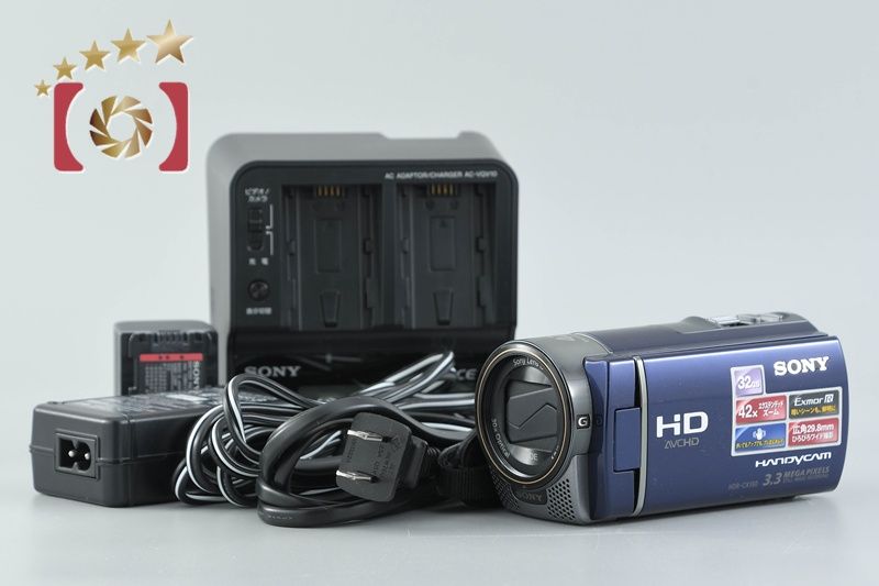 カメラ 【】SONY ソニー ハンディカム HDR-CX180 ブルー ビデオカメラ