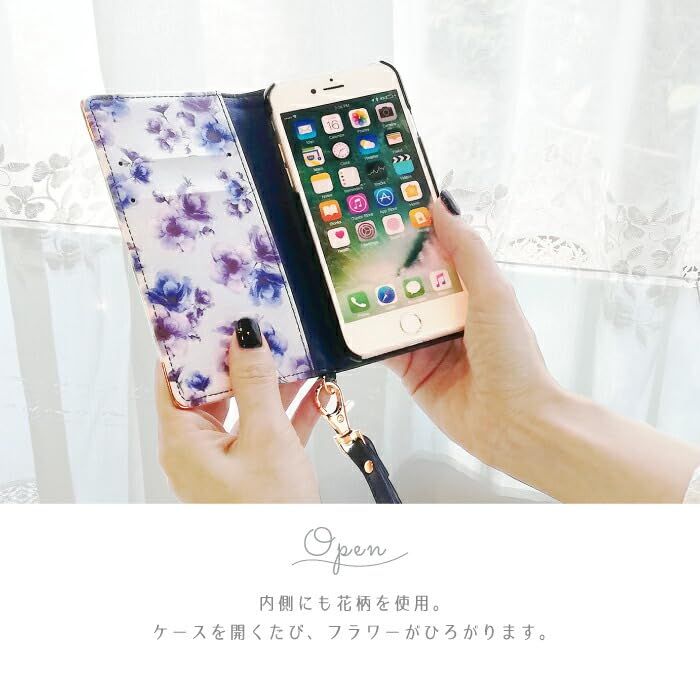 Elegante Elegante公式 Flower Google Pixel 9a 用 ケース 手帳型 スマホケース 手帳 携帯ケース 花柄 ストラップ カード 収納 マグネット かわいい おしゃれ 手帳型ケース グーグルピクセル9a ケース 用 ピンク  Official Grayish Flower Google Pixel 10 Pro