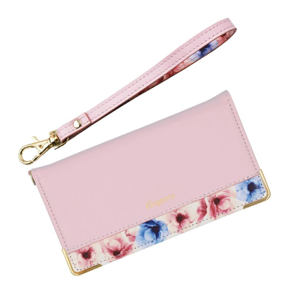 Elegante Elegante公式 Flower Google Pixel 9a 用 ケース 手帳型 スマホケース 手帳 携帯ケース 花柄 ストラップ カード 収納 マグネット かわいい おしゃれ 手帳型ケース グーグルピクセル9a ケース 用 ピンク  Official Grayish Flower Google Pixel 10 Pro