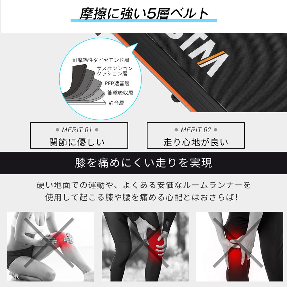 全新品 電動ランニングマシン ルームランナー 2y低床設計 MAX10km/h