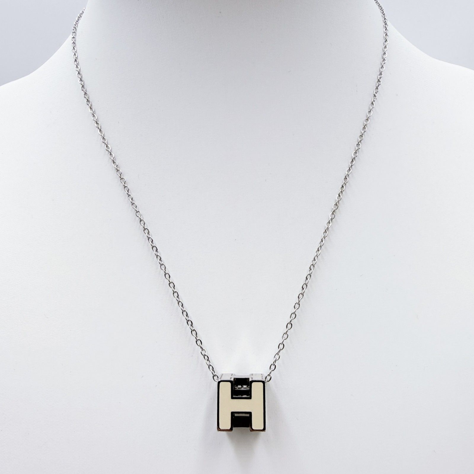 エルメス カージュドアッシュ Hキューブ HERMES ネックレス ゴールド 1 