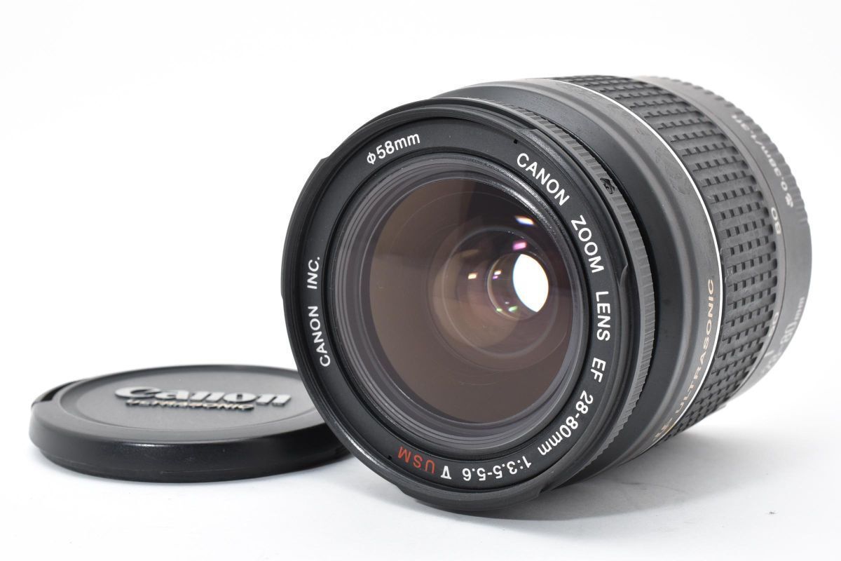 美品 動作済み Canon EOS7 + BP-300 EF28-80mm ☆美品 / 動作保証☆ キャノン CANON EF 28-80mm F3.5-5.6 V USM