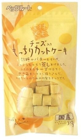 (まとめ買い)ペッツルート 素材メモ チーズ入り もっちりカットケーキ 50g 犬用おやつ 【×15】