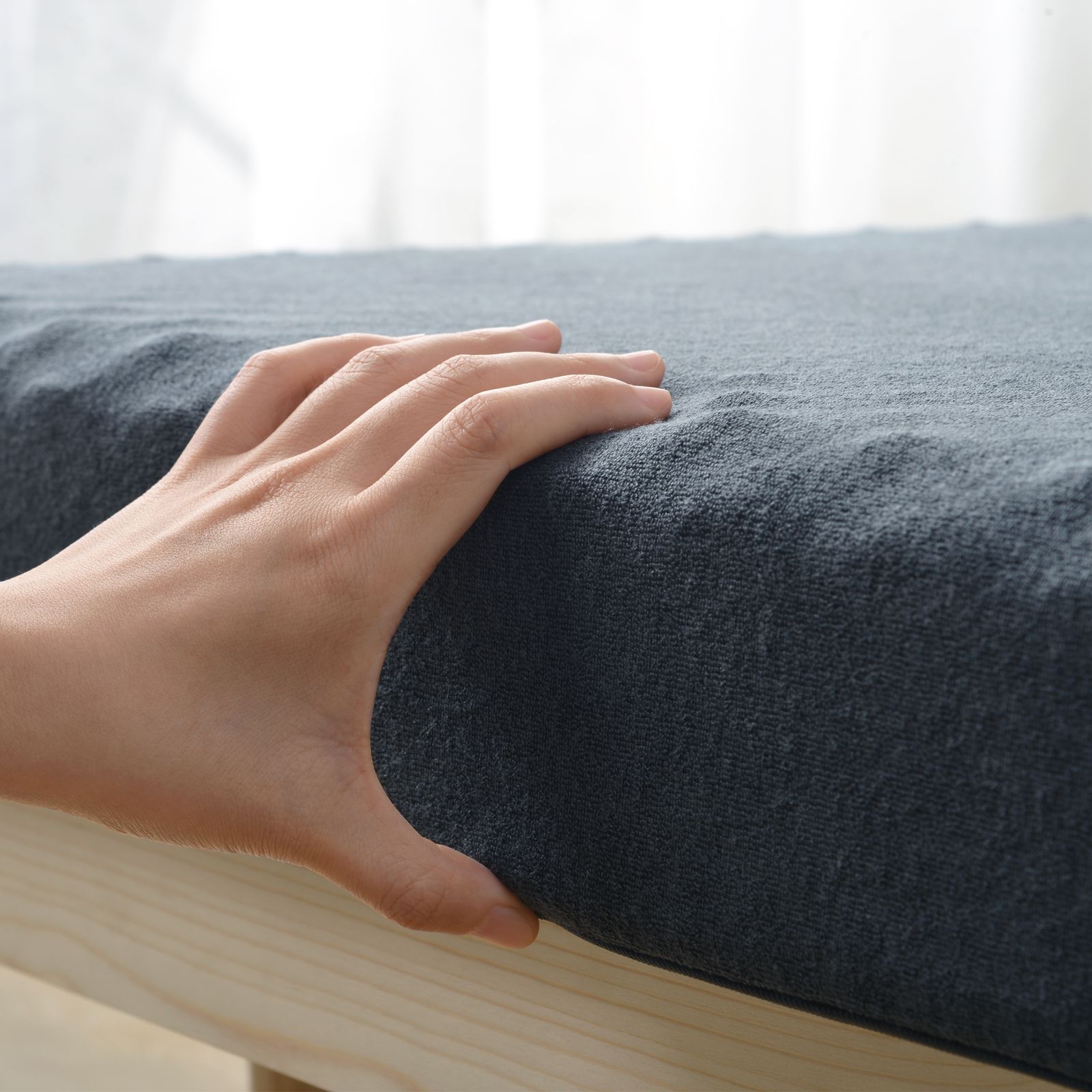 10cm厚さグレーマットレス付き】ロフトベッド 階段付き S パイプベッド