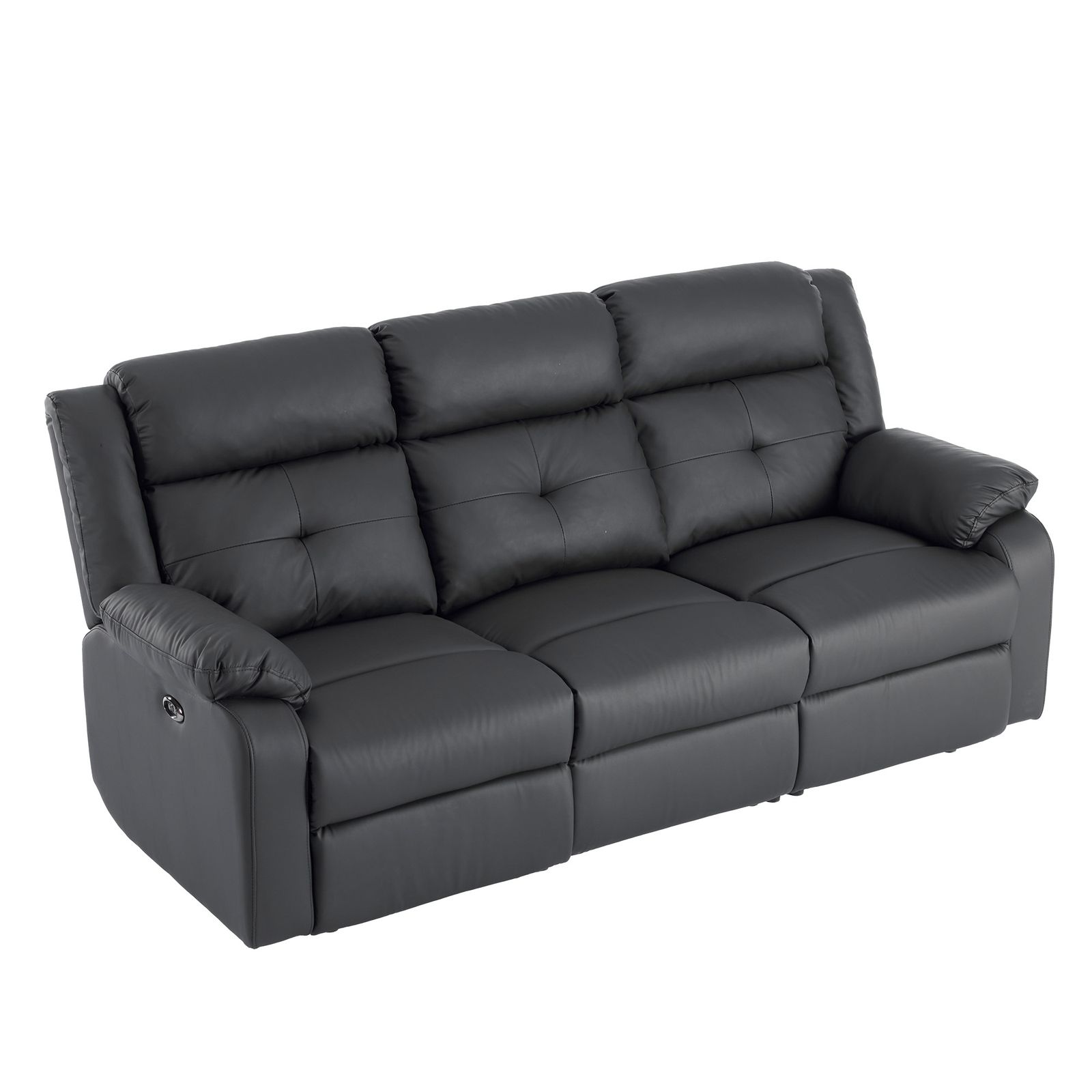 03|02再入荷予定 リクライニングチェア リクライニングソファ 3人掛け 電動 リクライニング 左右独立調節 オットマン一体型 パーソナルチェアー 電動ソファ 耐圧分散 リクライニングチェア 一人暮らし 三人掛け ブラック