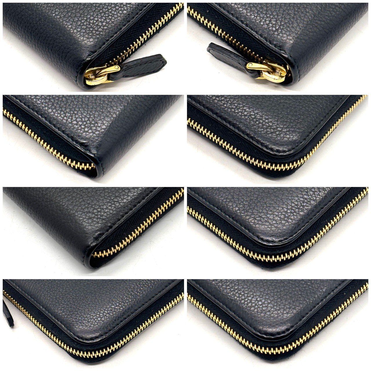 黒金の格上感】 PRADA 長財布 ラウンドファスナー ヴィッテロムーヴ