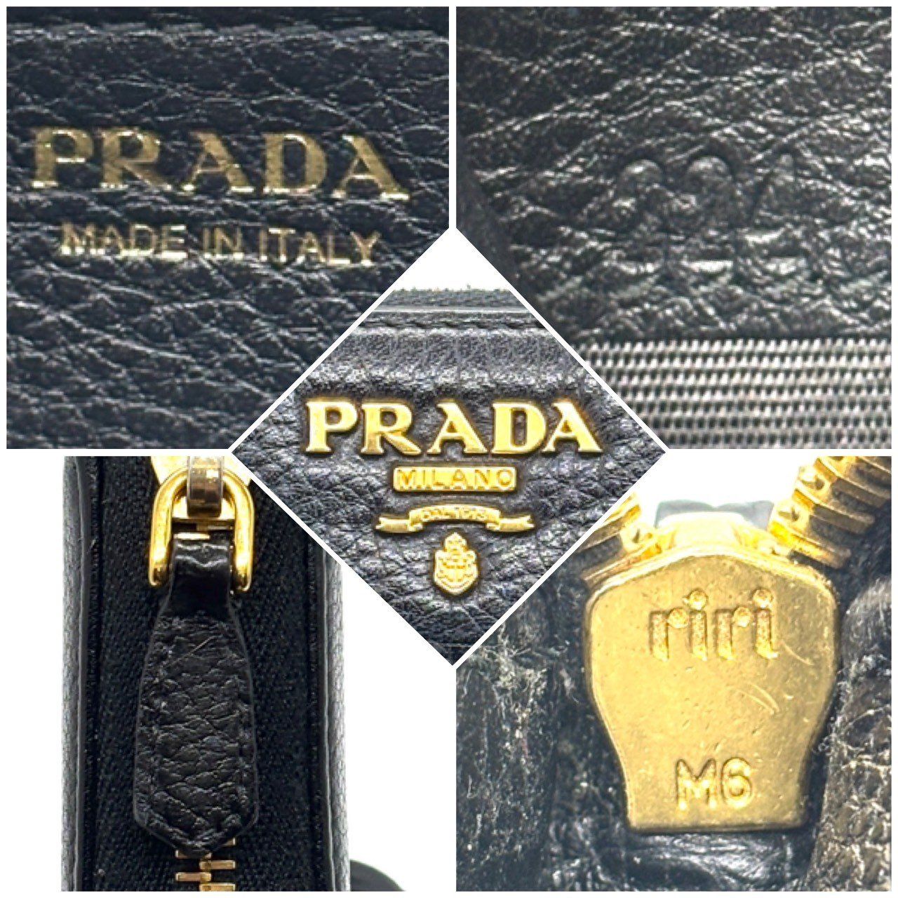 黒金の格上感】 PRADA 長財布 ラウンドファスナー ヴィッテロムーヴ