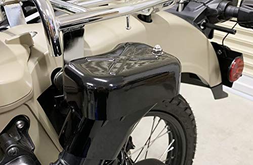 新品 キジマ(Kijima) ハンターカブ CT125(JA55/JA65) バイクパーツ エアクリーナーダクトカバー FRP製 黒ゲル仕上げ 102-472