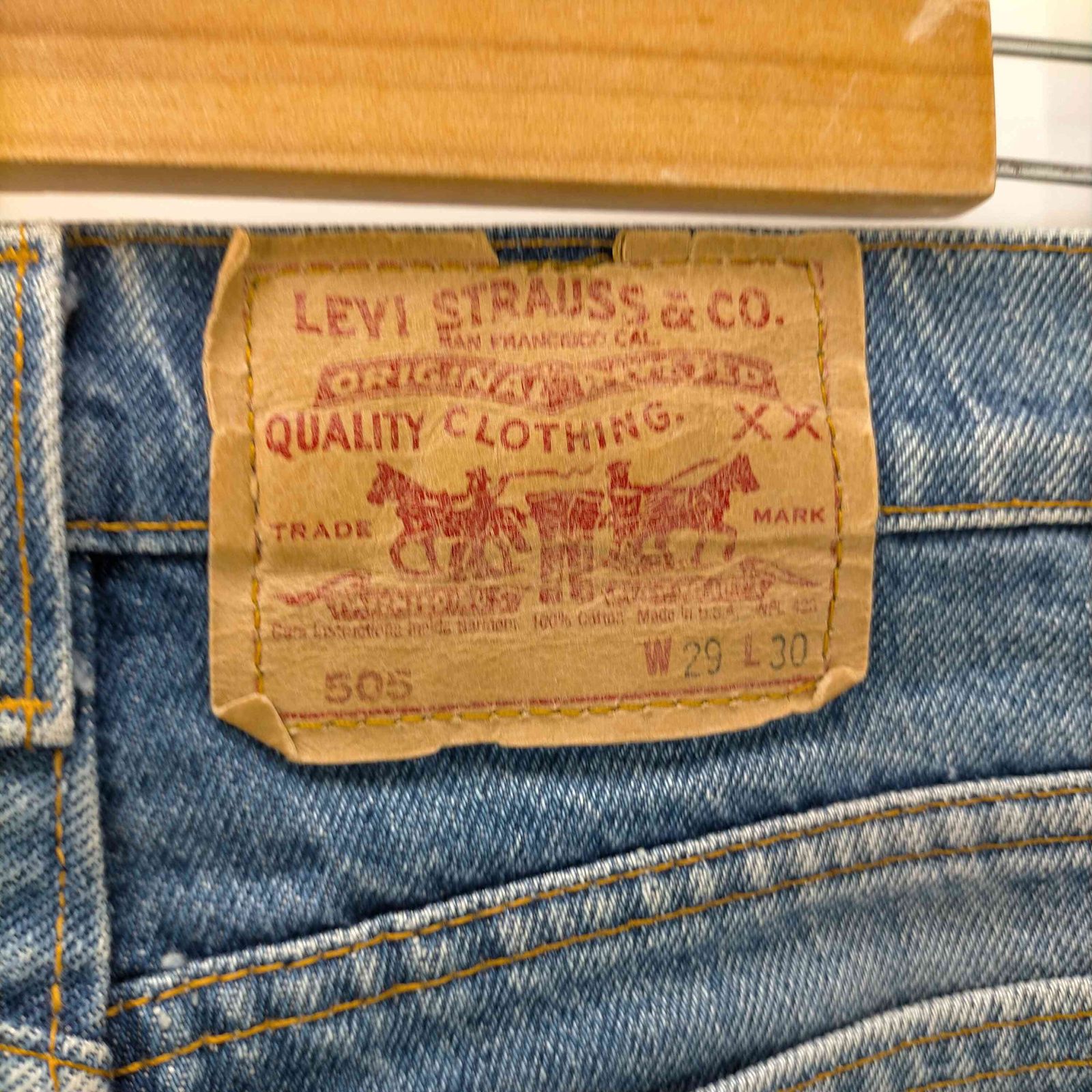 リーバイス Levis 90S USA製 505 ボタン裏 532 刻印 ジップフライ